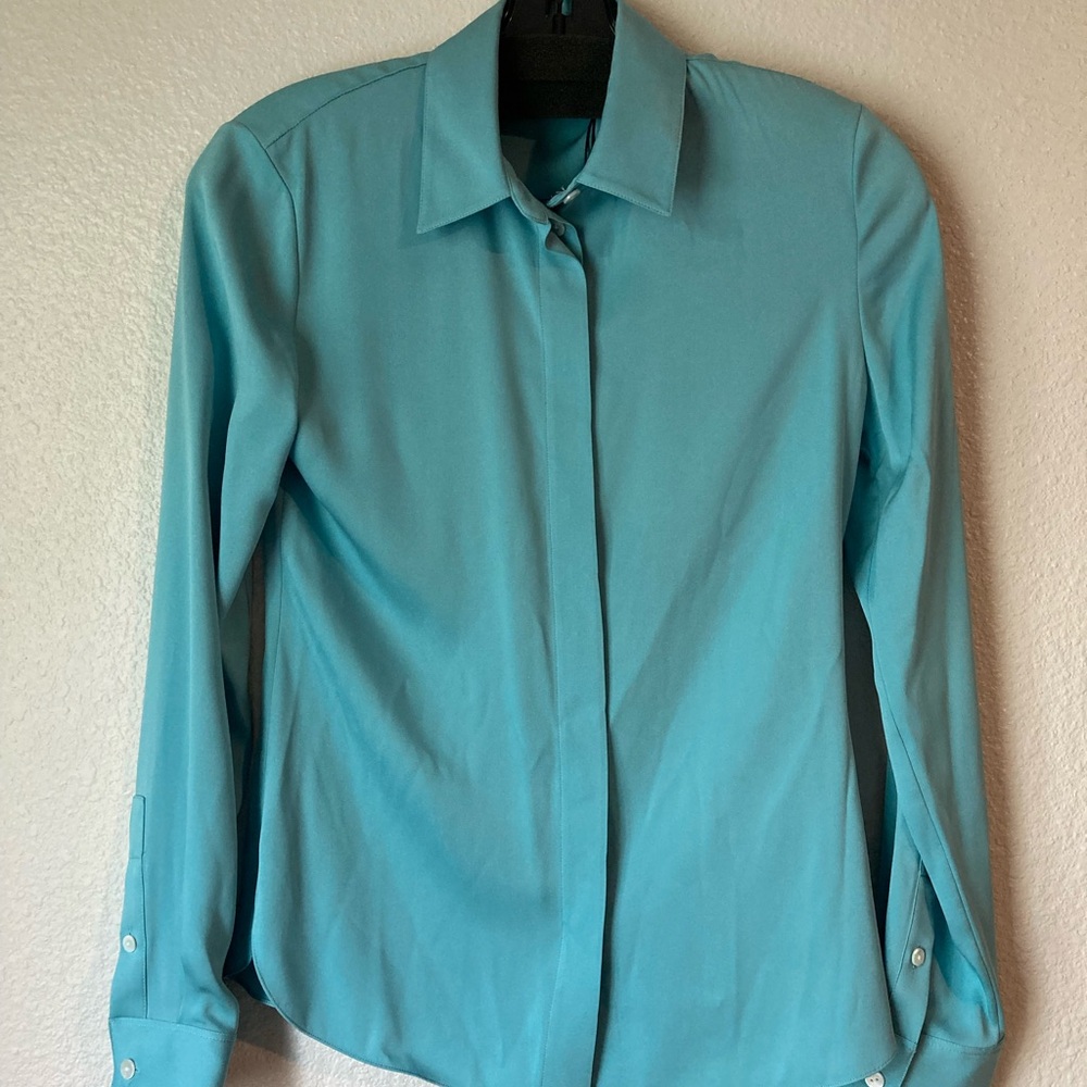 NWT Theory Silk Shirt—Size P